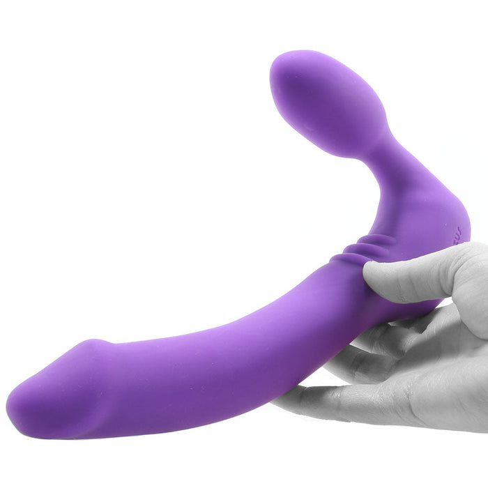 Strapless Original Double Vibrating Dildo in Violet