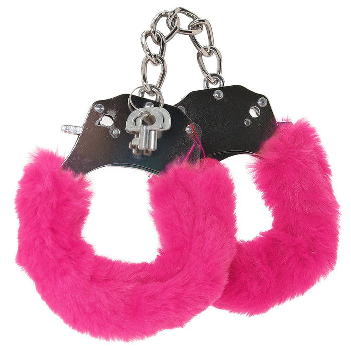 WhipSmart Classic Furry Cuffs in Pink