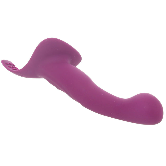 ME2 Vibrating Silicone Strap-On Ready Probe in Purple