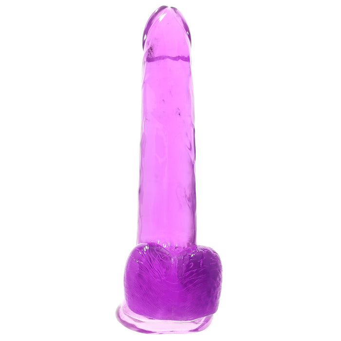 Size Queen 8 Inch Jelly Dildo in Purple