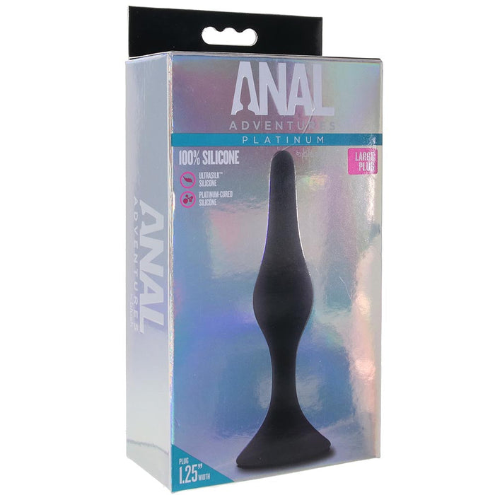 Anal Adventures Platinum Plug in Large