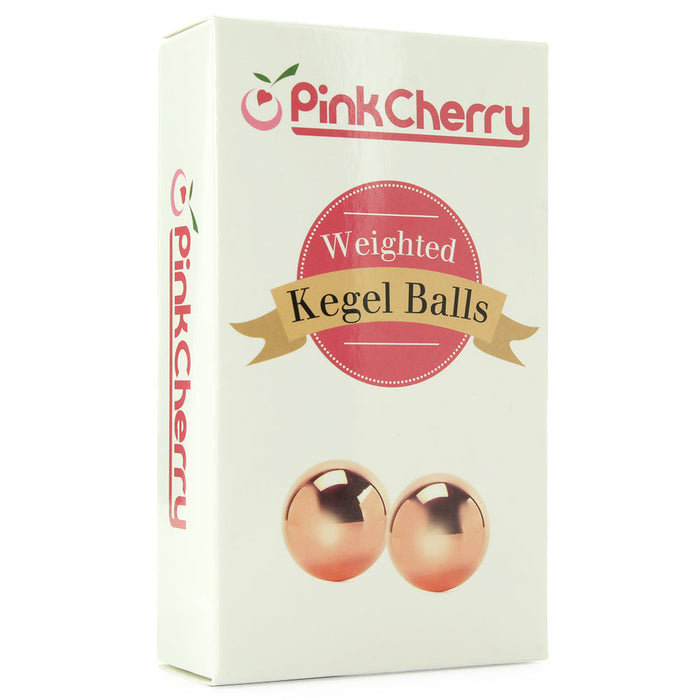 FantasyCherry Weighted Kegel Balls in Rose Gold