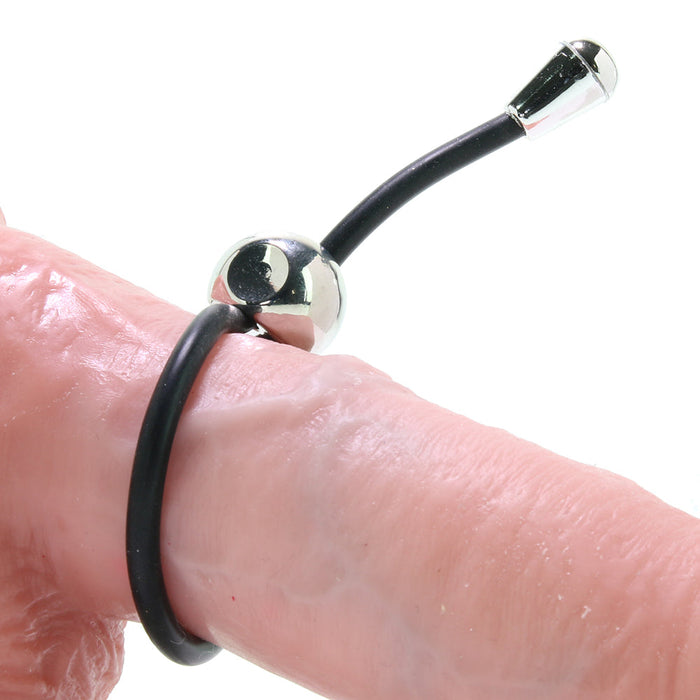 E-Z Cinch Silicone Lasso Cock Ring in Black