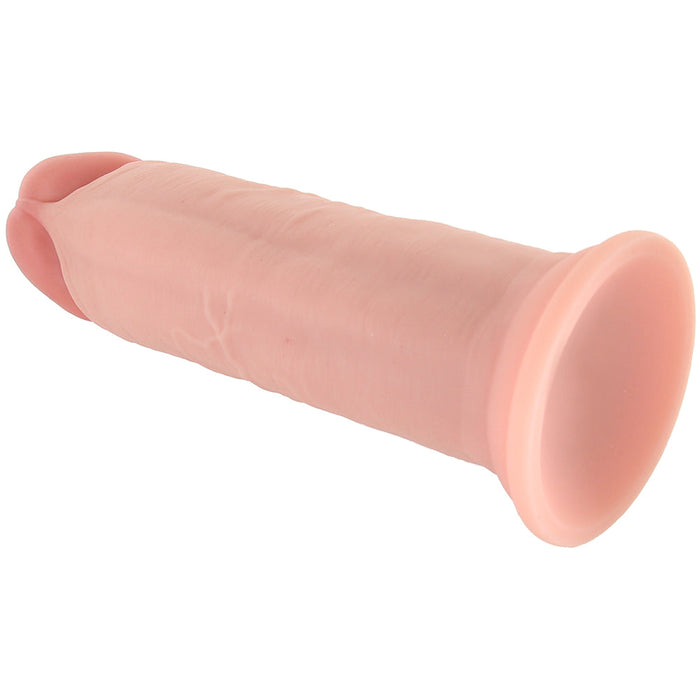 King Cock Elite Dual Density 8 Inch Silicone Cock in Light