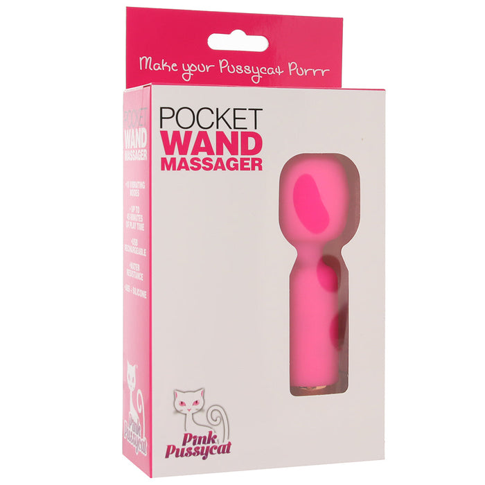 Pink Pussycat Pocket Wand Vibe