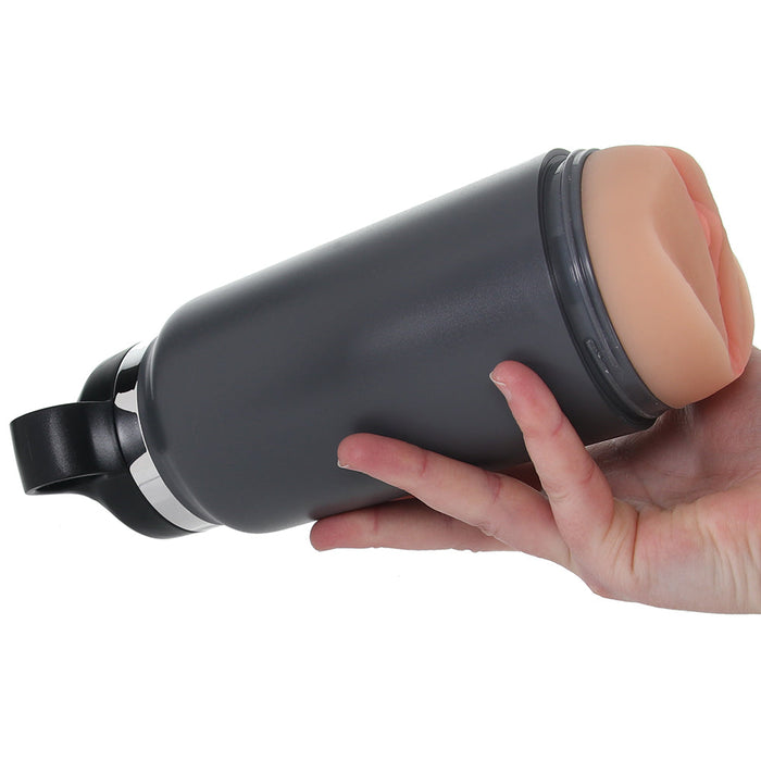 PDX Plus Grey F*ck Flask Discreet Stroker in Light