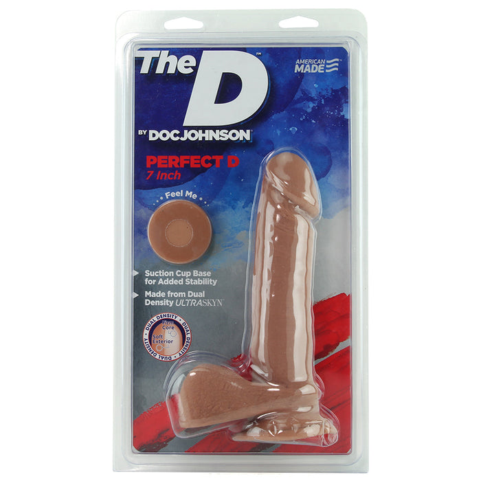 7 Inch ULTRASKYN Perfect D Dildo in Caramel