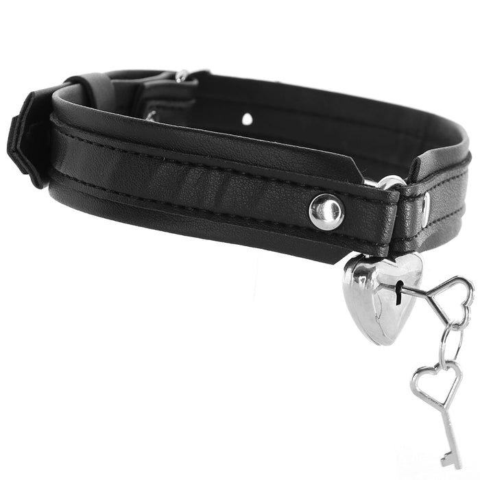 Strict Locking Heart Collar