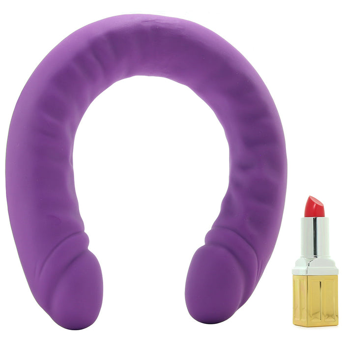 Rusé Slim 18 Inch Silicone Double Dildo in Purple