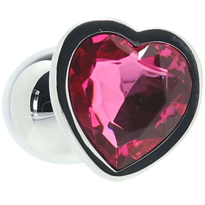 Ouch! Pink Heart Gem Plug in Small