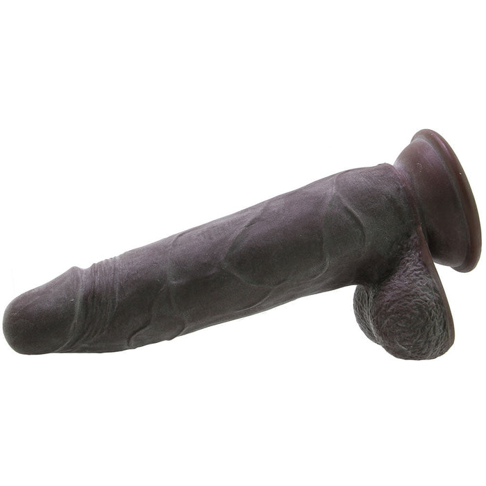 Real Cocks #4 Dual Layered 8 Inch Thick Dildo in Dark Brown