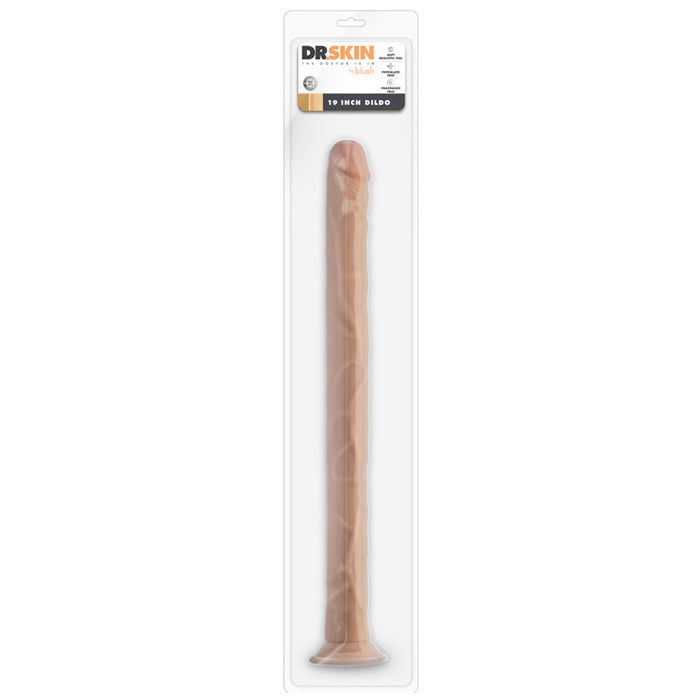 Dr. Skin 19 Inch Dildo in Beige