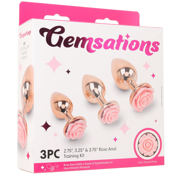 Gemsations 3pc Rose Anal Training Kit