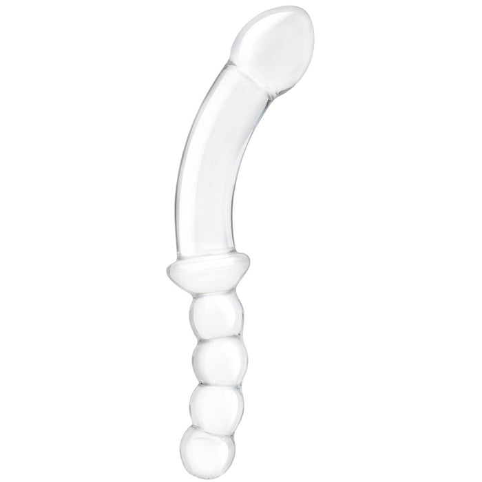 gläs 12.5 Inch Girthy Double Sided Beaded Dildo