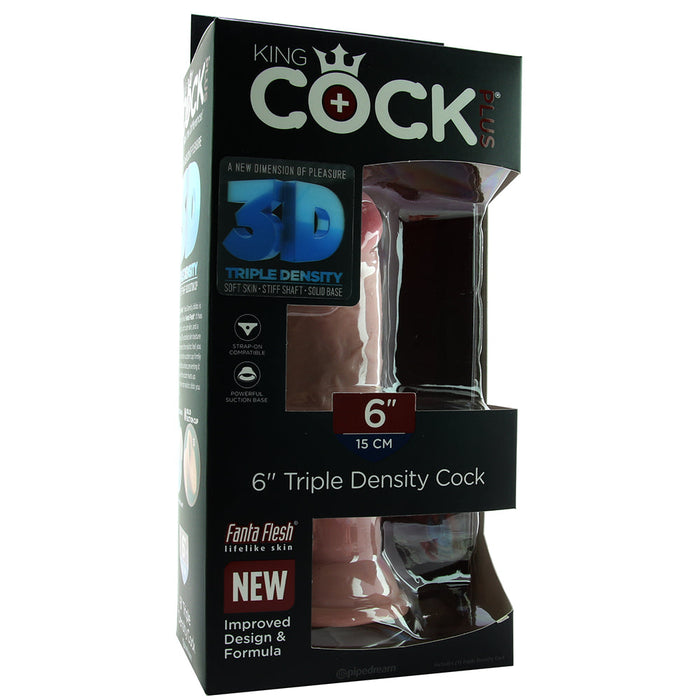 King Cock Plus Triple Density 6 Inch Cock in Light