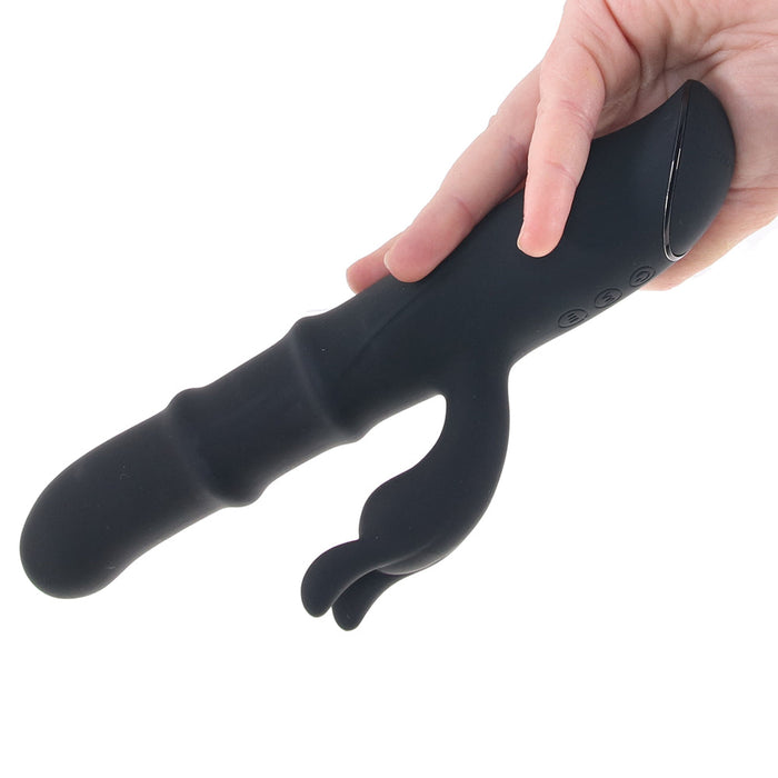 Ringmaster Sliding Rabbit Vibe in Black