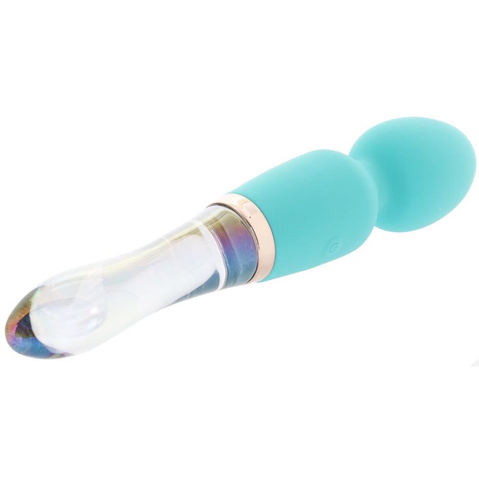 Prisms Vibra-Glass 10X Turquoise Dual Wand Vibe