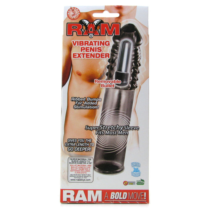 Ram Vibrating Penis Extender in Smoke