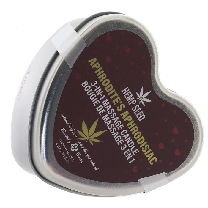 3-In-1 Massage Heart Candle 4oz in Aphrodite's Aphrodisiac