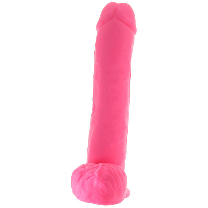 Neo 11 Inch Dual Density Ballsy Dildo in Pink