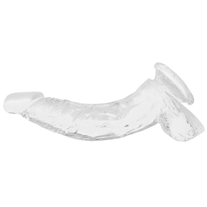 King Cock 7.5 Inch Ballsy Dildo in Clear