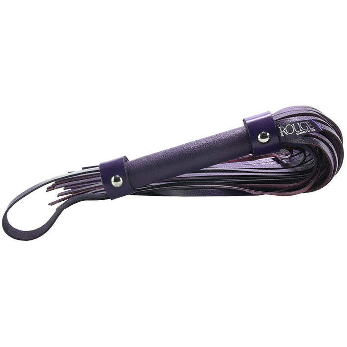 Leather Flogger in Purple