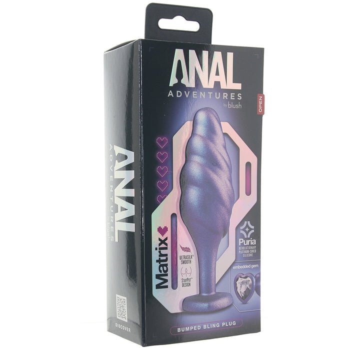 Anal Adventures Matrix Bumped Bling Plug