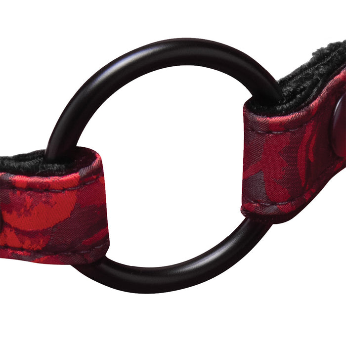 Secret Kisses Rosegasm Ring Gag With Clamps