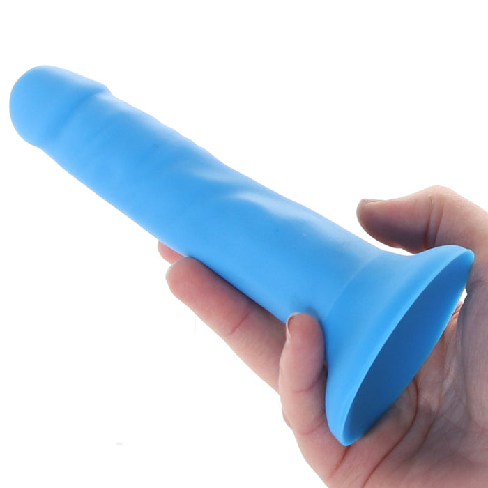 Neo Elite 6 Inch Silicone Dual Density Cock in Blue