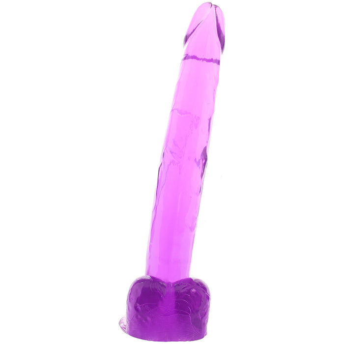 Size Queen 12 Inch Jelly Dildo in Purple