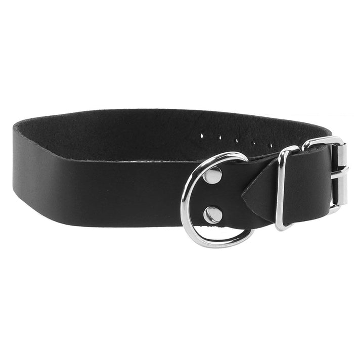 Comfort Fit 1 Inch Leather Collar