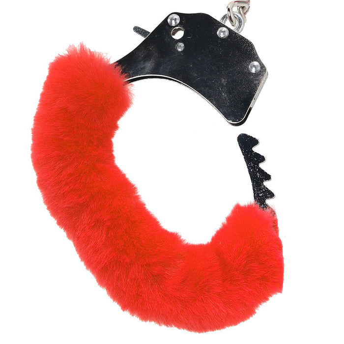 WhipSmart Classic Furry Cuffs in Red