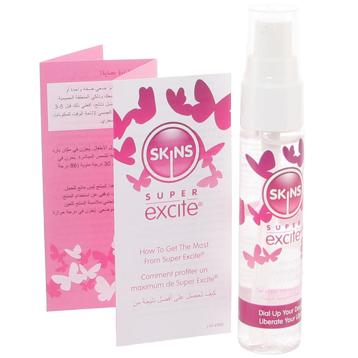 Skins Super Excite Clitoral Stimulation Gel in 1oz/30ml