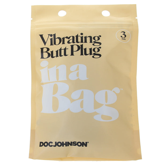 3 Inch Vibrating Butt Plug In A Bag