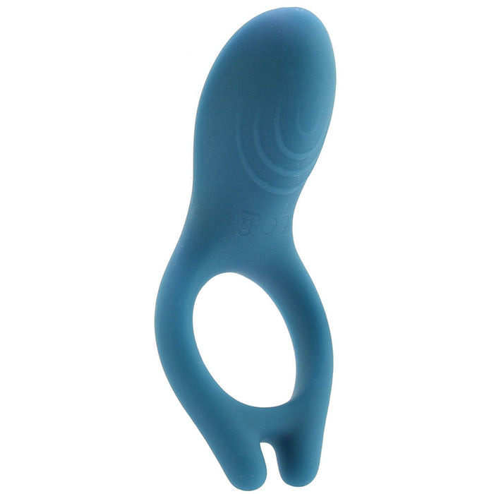 iRing Vibrating Silicone Cock Ring in Marine Blue