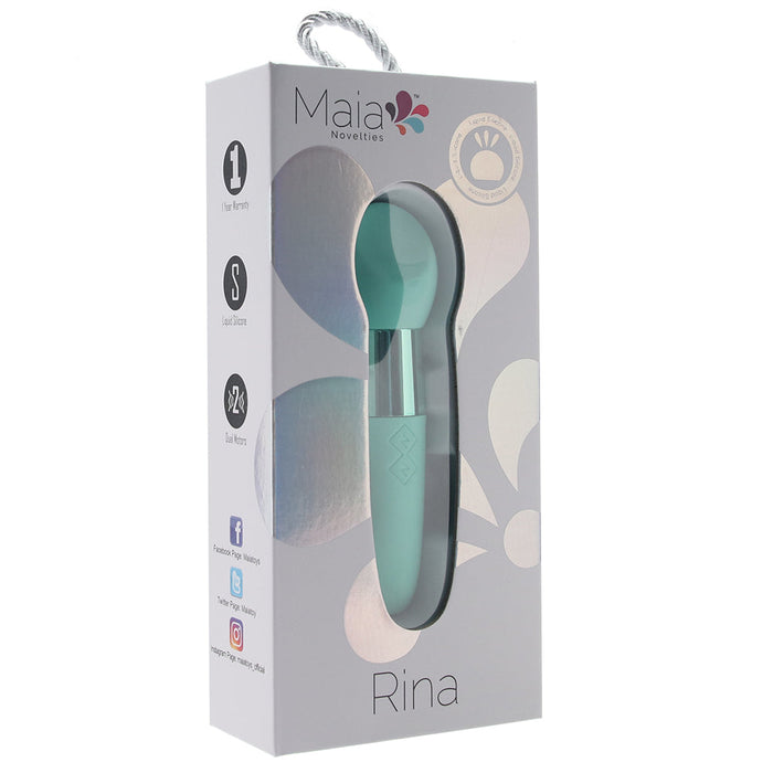 Rina Double Sided Silicone Bullet Vibe in Teal