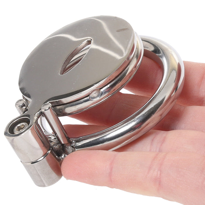 Lockmaster Flat Inverted Cat's Eye Chastity Cage