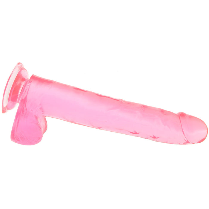 Size Queen 10 Inch Jelly Dildo in Pink