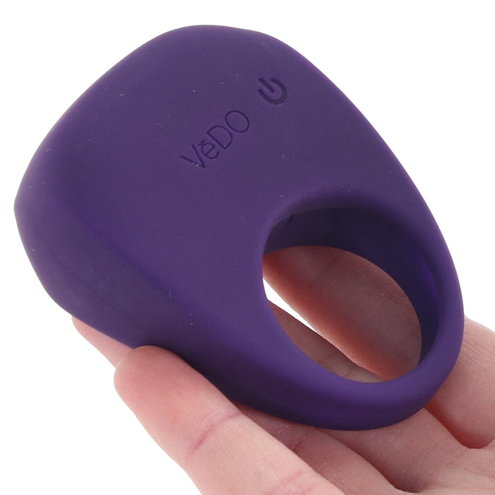 Driver Rechargeable Vibrating C-Ring in Purple