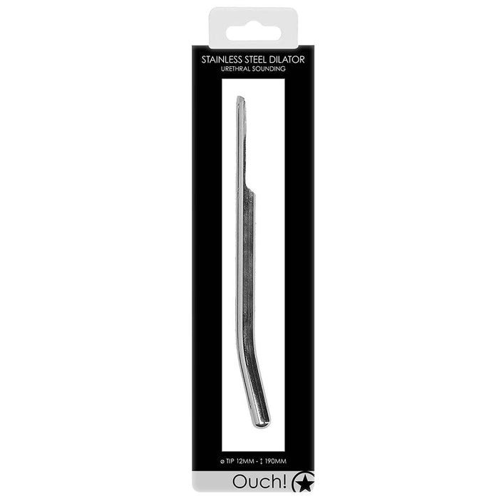 Ouch! Smooth Steel 12mm Urethral Dilator