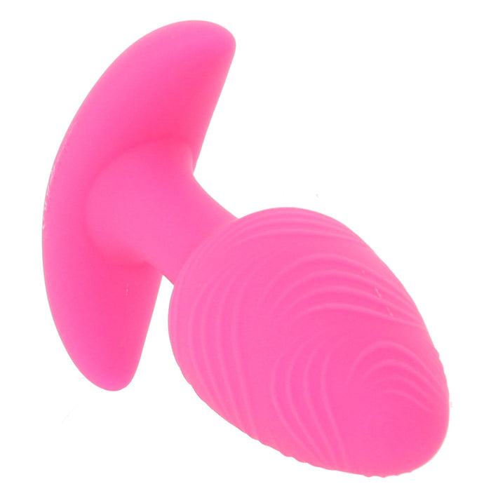 Cheeky Glow-In-The-Dark Vibrating Butt Plug in Pink