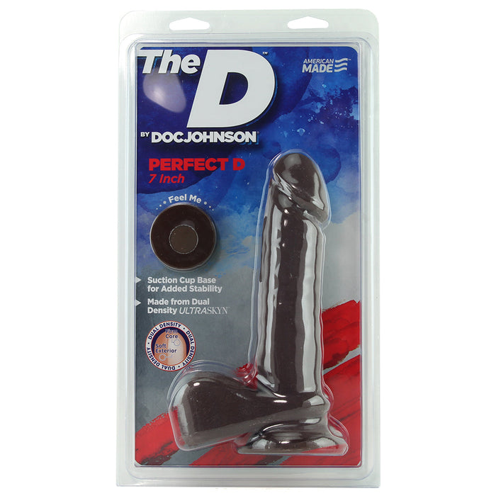 7 Inch ULTRASKYN Perfect D Dildo in Chocolate