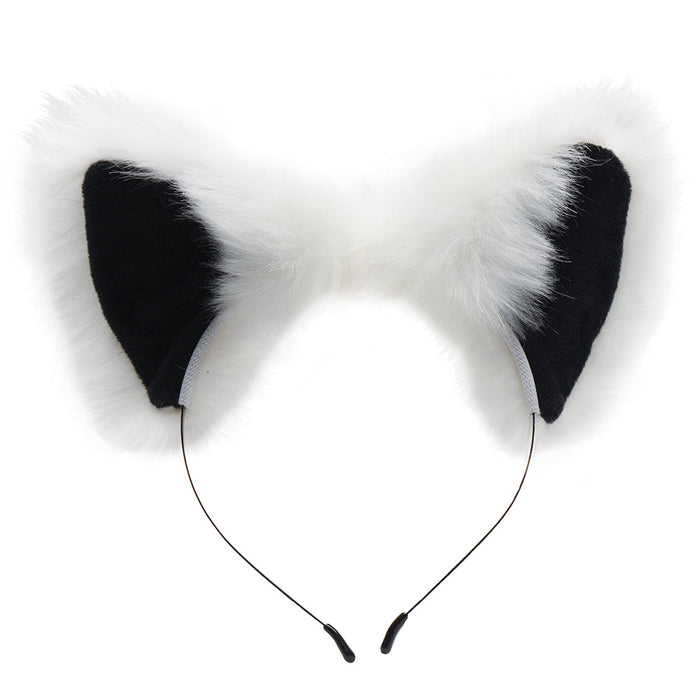 Tailz White Fox Tail Anal Plug & Ears Set