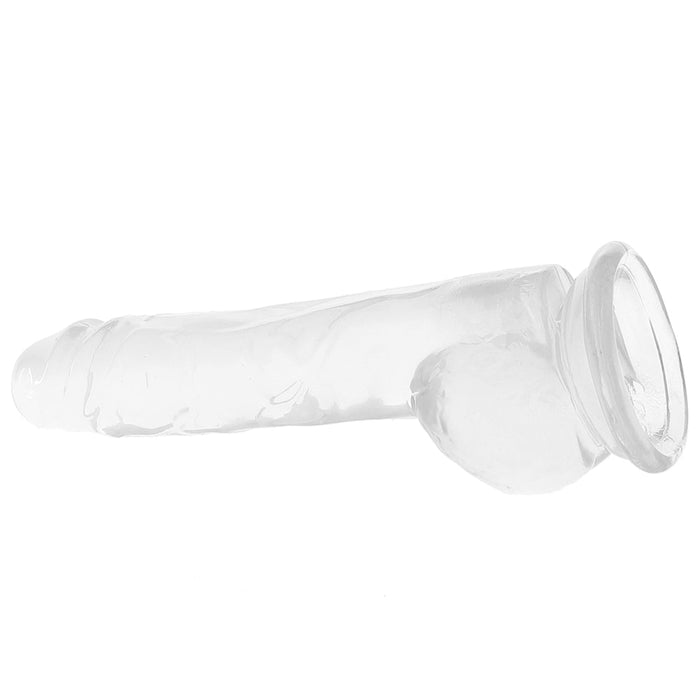 Naturally Yours 8 Inch Crystalline Dildo in Clear