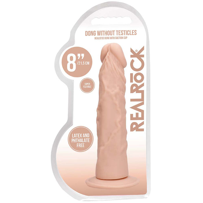 RealRock 8 Inch Dildo in White