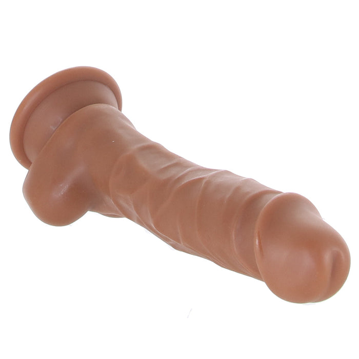 Selopa 7 Inch Natural Feel Flexskin Dildo in Dark