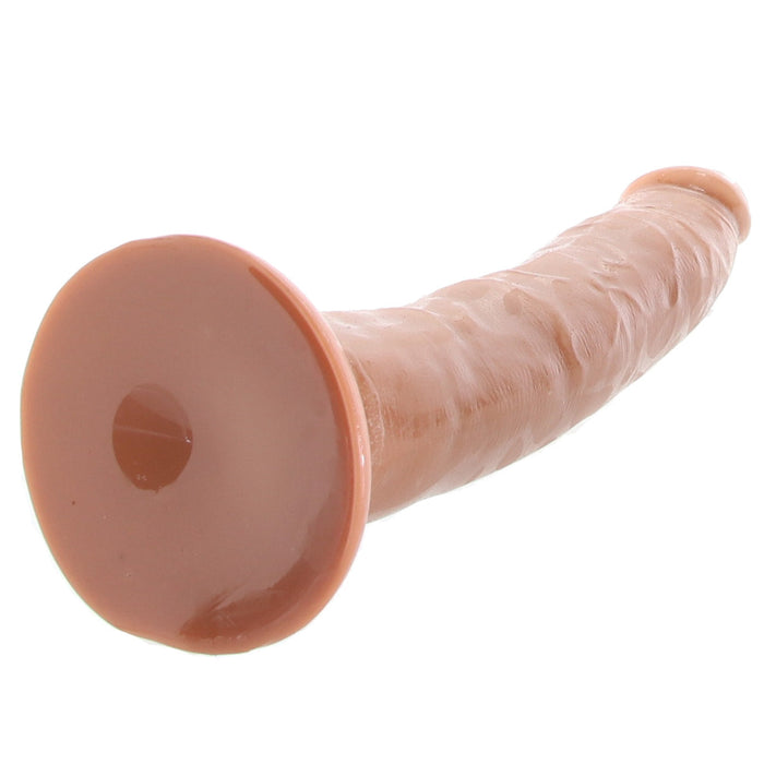 Dr. Skin 7.5 Inch Self Lubricating Dildo in Mocha