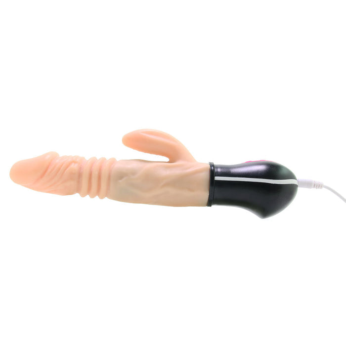 Natural Real Skin Hot Cock Rotating Thruster Vibe in Flesh