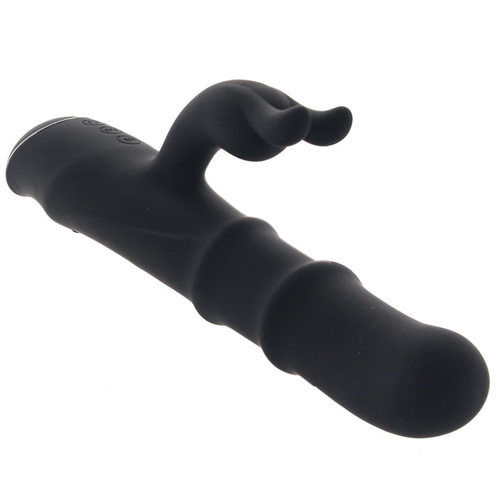 Ringmaster Sliding Rabbit Vibe in Black