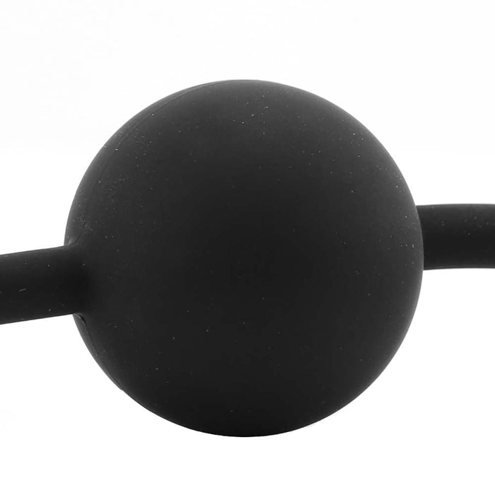 Black & White Silicone Ball Gag